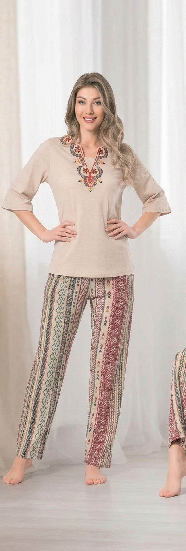 Women Lounge Safari multicolor Pyjamas set - 2 Pieces