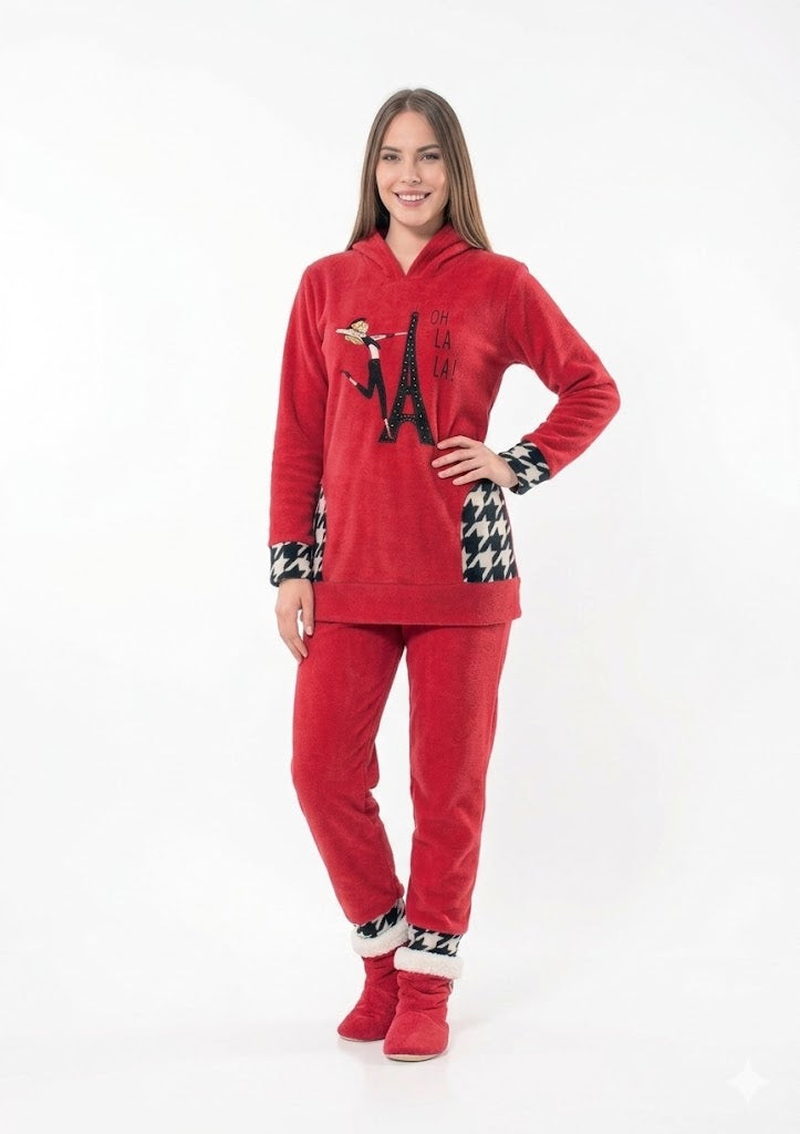 Oh La La -Paris Winter Pyjamas set - 2 Pieces