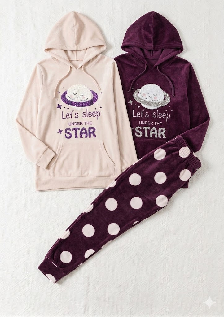 let's Sleep under the moon Pyjamas set - 2 Pieces