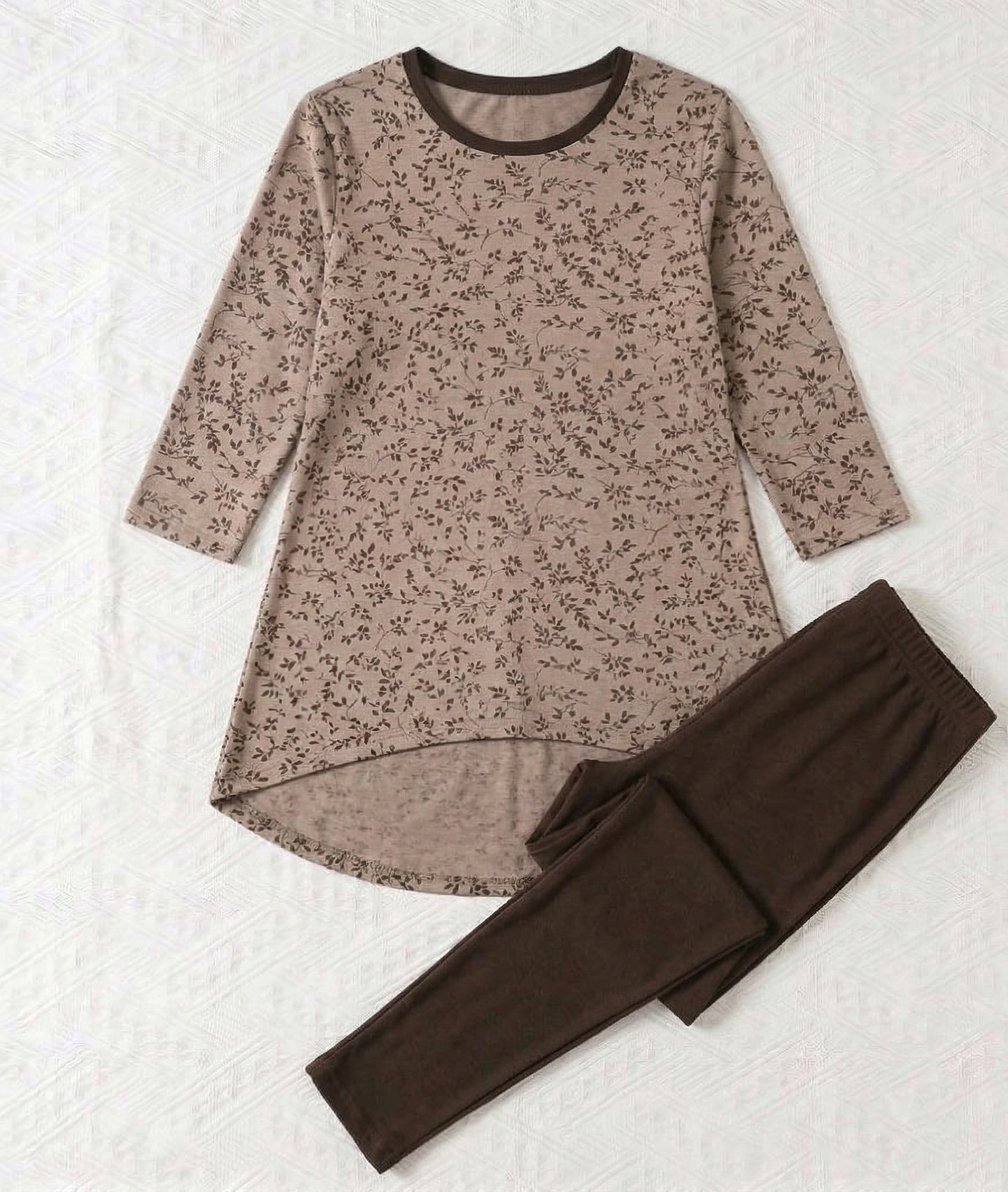 Sexy Long-sleeves Women Pyjamas set- 2 Pieces