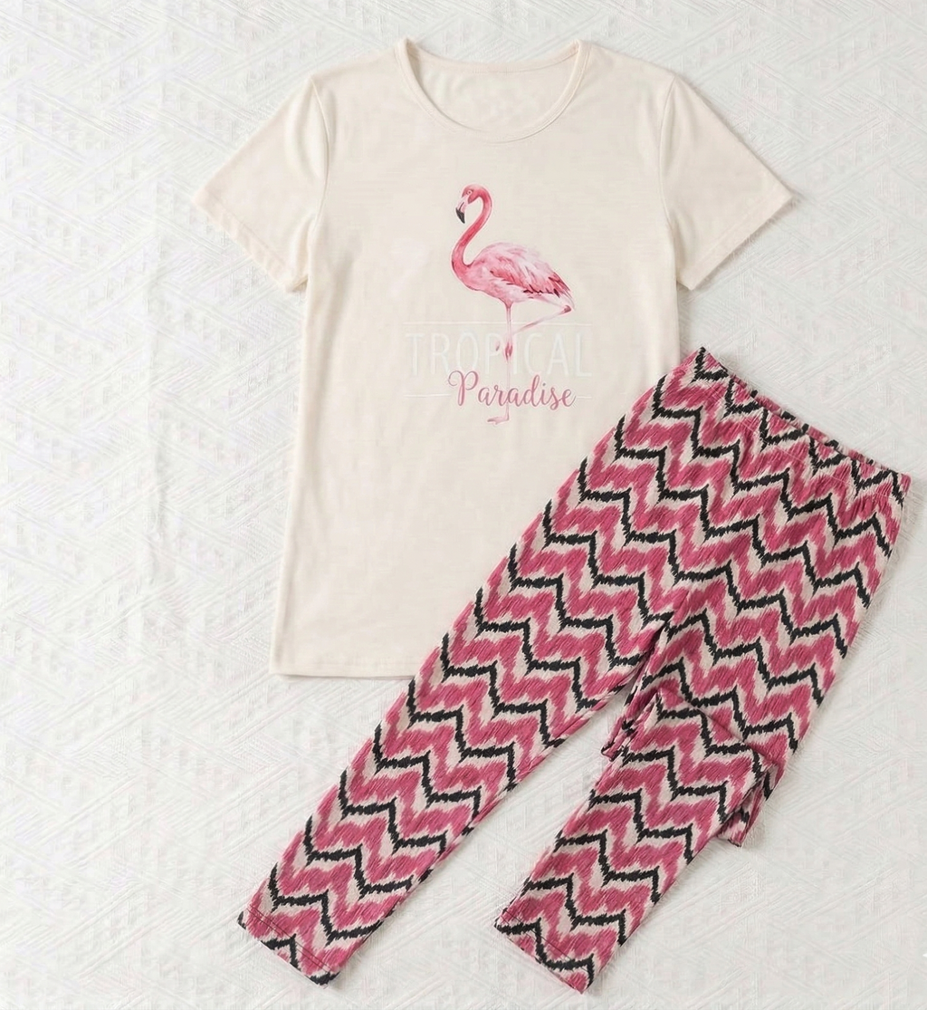Tropical Paradise Women Pyjamas set - 2 Pieces