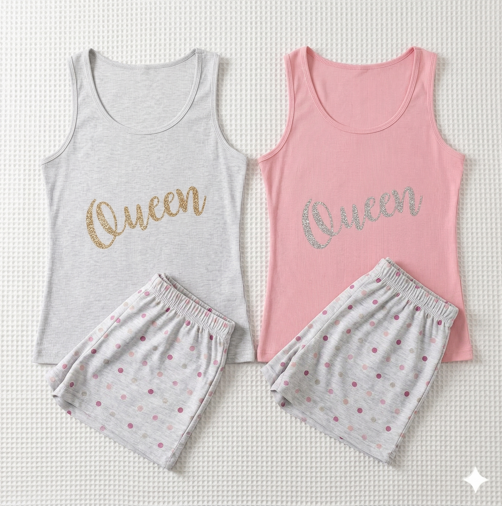 Queen very sexy Women hot summer Pyjamas set - 2 Pieces