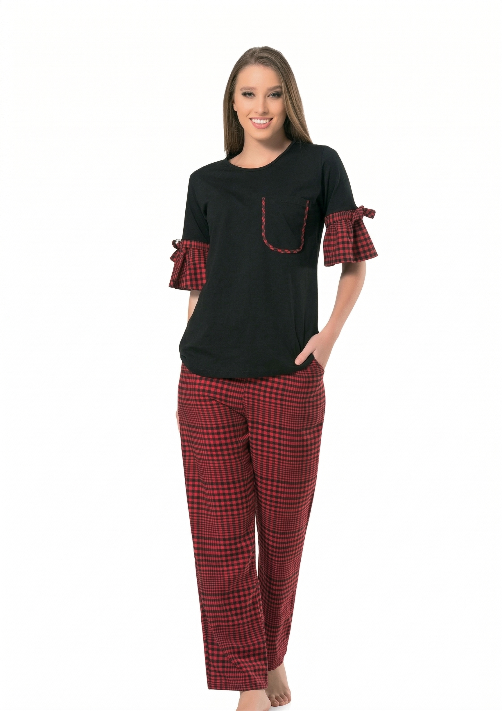 Women Burberry Lounge Print Cotton Rich Pyjamas Set - 2 Pieces