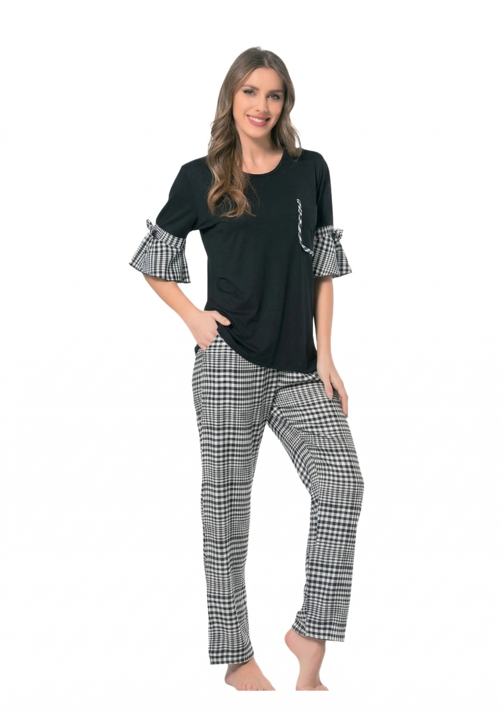 Women Burberry Lounge Print Cotton Rich Pyjamas Set - 2 Pieces