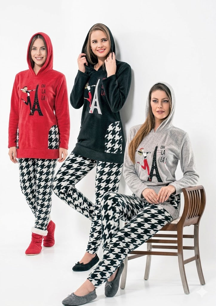 Oh La La -Paris Winter Pyjamas set - 2 Pieces