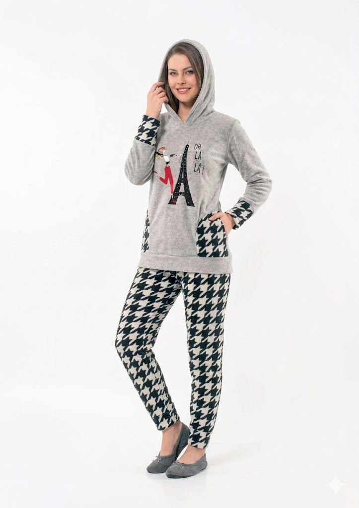 Oh La La -Paris Winter Pyjamas set - 2 Pieces