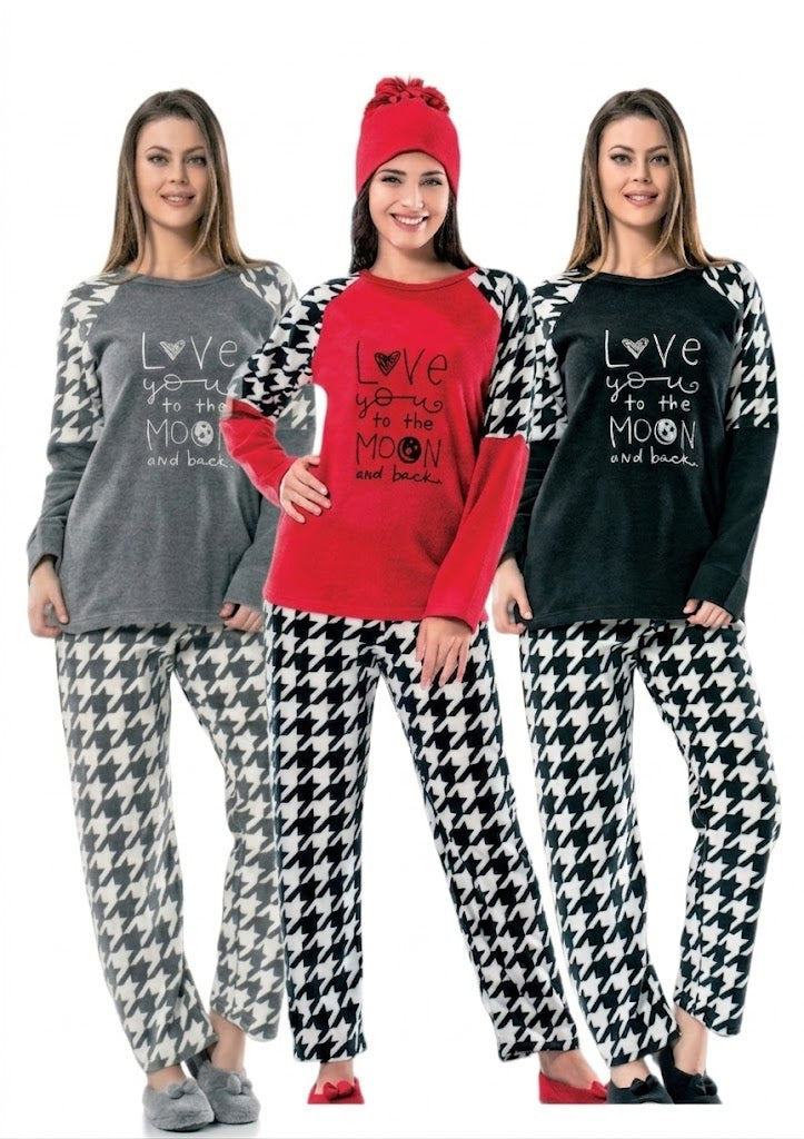 love you to the Moon and back Winter Pyjamas set - 2 Pieces