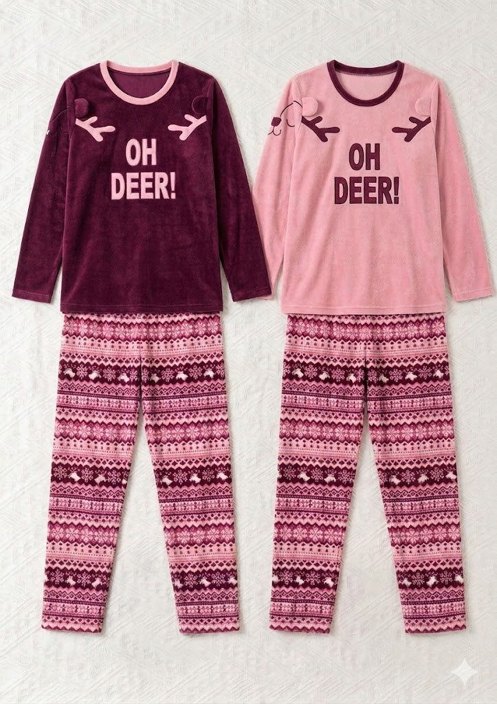 Naughty Reindeer Winter Pyjamas set - 2 Pieces